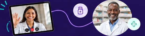 Virtual consultation and pharmacy support